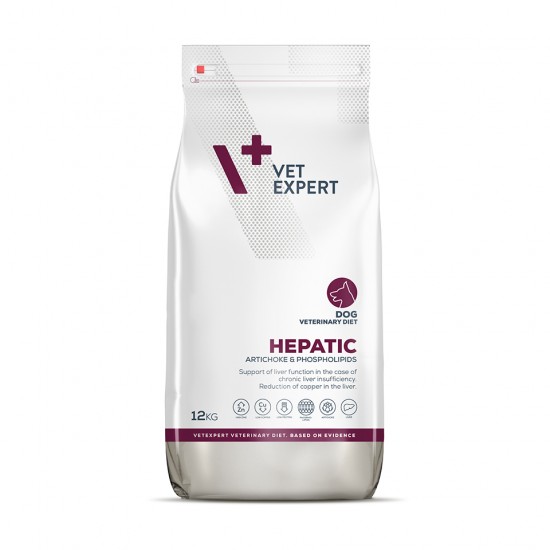 4T Dieta Veterinara HEPATIC DOG, VetExpert, 12 kg 4T Dieta Veterinara HEPATIC DOG, VetExpert, 12 kg