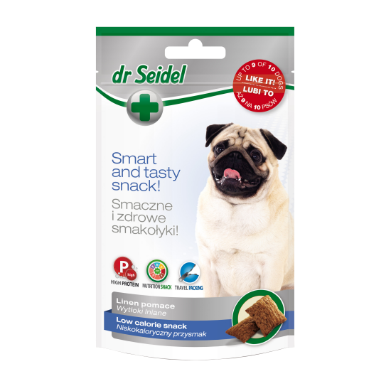 Gustare pentru caini cu continut scazut de calorii, Dr. Seidel, 90g