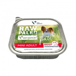 Hrana umeda pentru caini, adult, RAW PALEO PATE, vita, 150 g