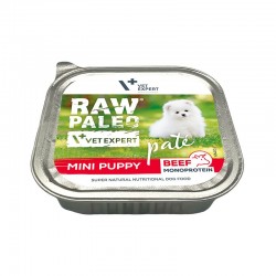 Hrana umeda pentru caini, puppy, RAW PALEO PATE, vita, 150 g