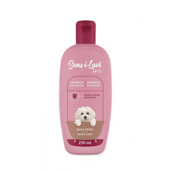 Sampon pentru caini cu blana alba, SENS-I-LAVI, 250 ml