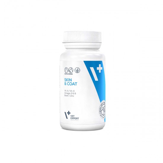 Complex pentru Sanatatea Pielii si Blanii, Vetexpert, Skin& Coat, 30 capsule Complex pentru Sanatatea Pielii si Blanii, Vetexpert, Skin& Coat, 30 capsule