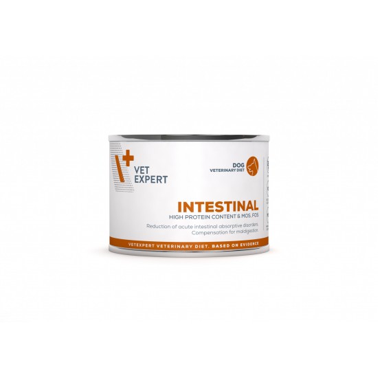 4T Dieta Veterinara caini Intestinal Dog, VetExpert, conserva, 200g